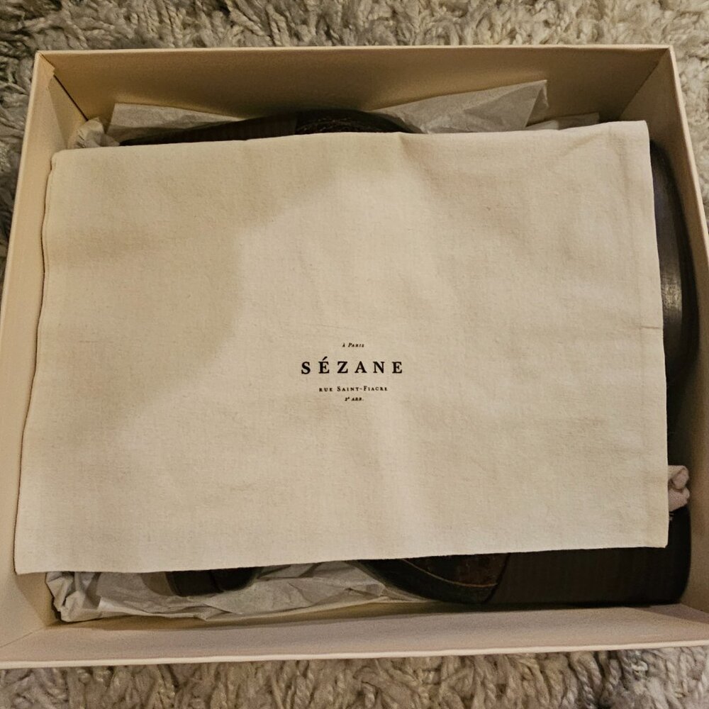 Sezane Jessie Loafers Brown Python Print - Never worn outside! - Picture 3 of 10